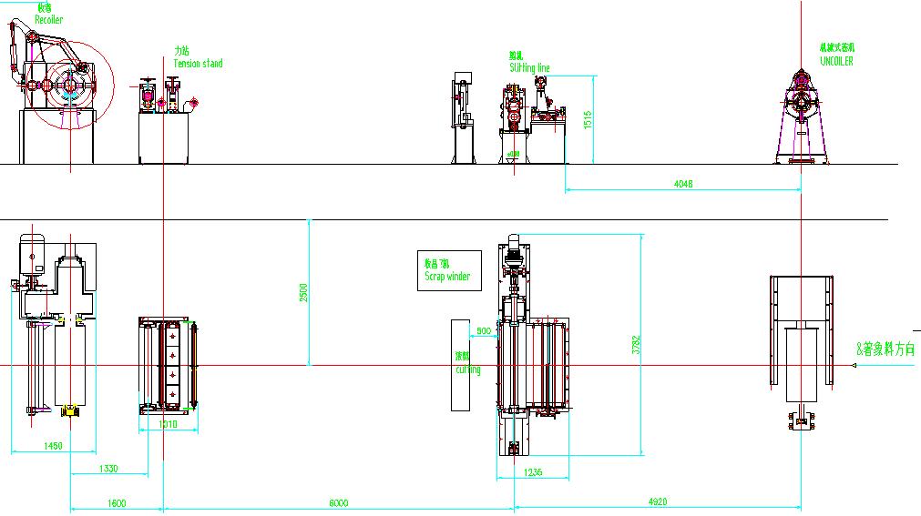 Línea de producción automática de máquinas de corte longitudinal de bobinas de chapa de acero